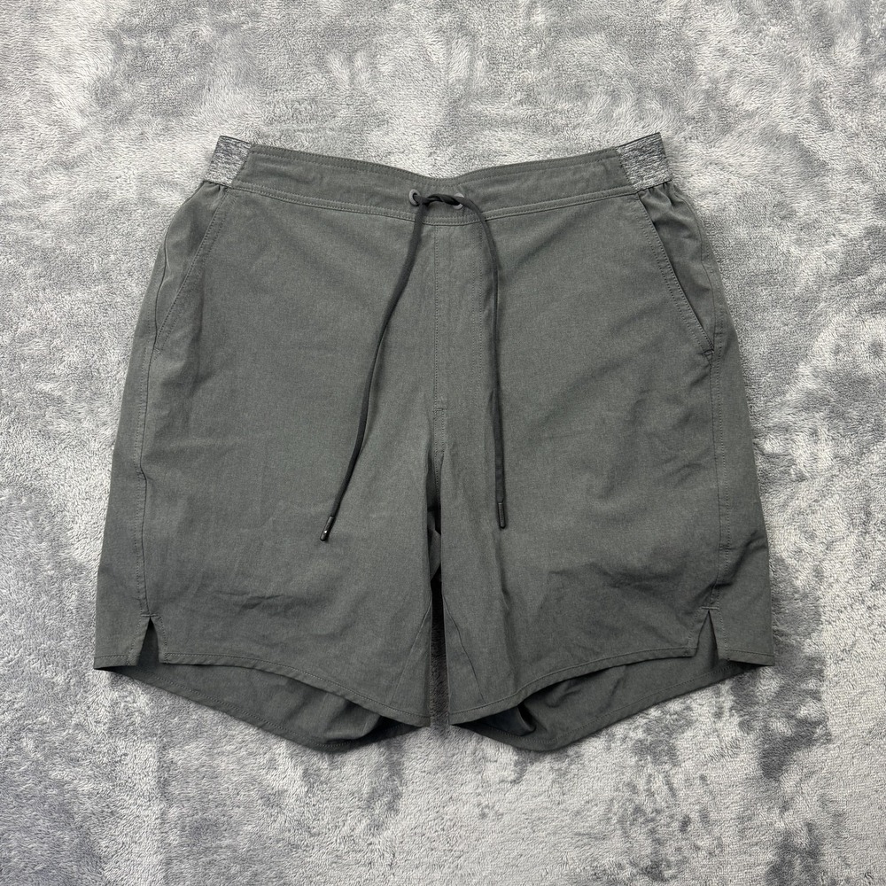 Chubbies Shorts Mens Large Gray 7 Inch‎ Inseam Athletic Stretch Lined Drawstring